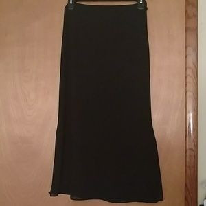 Black skirt - juniors small mid-calf length